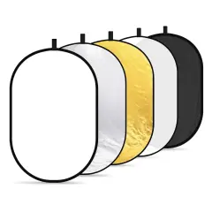 Neewer RF-1510 150x100cm 5 in 1 Katlanabilir Reflektör ve Difüzör Seti