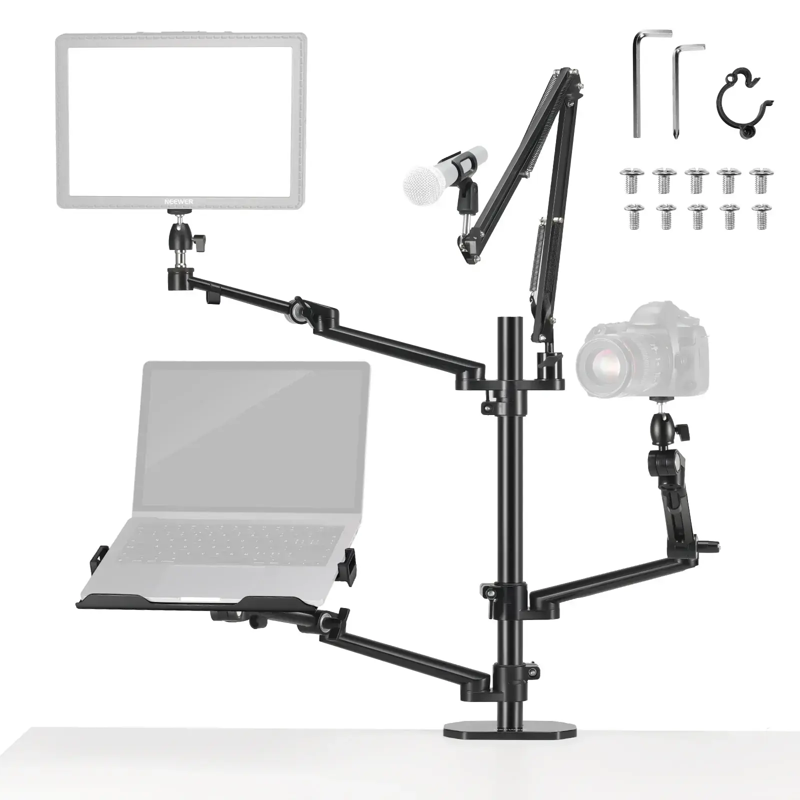 Neewer DS007 Dört Kollu Masaüstü Yayıncı Standı