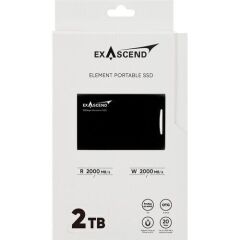 Exascend Element Portable SSD USB Type C 20Gb/s Black 2TB