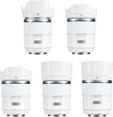 Sirui Sniper F1.2 APS-C Autofocus Sony E Mount 5'li Lens Kiti (Beyaz)