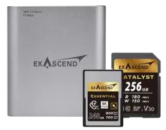 Exascend CFexpress Type B/SD Express/SD/microSD card reader (4in1)