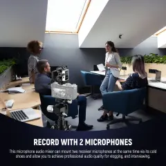 Neewer MM02 Çift Kanallı Profesyonel Kamera Ses Mikseri