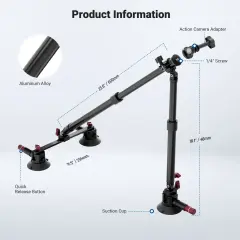Neewer CA166 Üç Vantuzlu Profesyonel Araç Kamera Montaj Kiti
