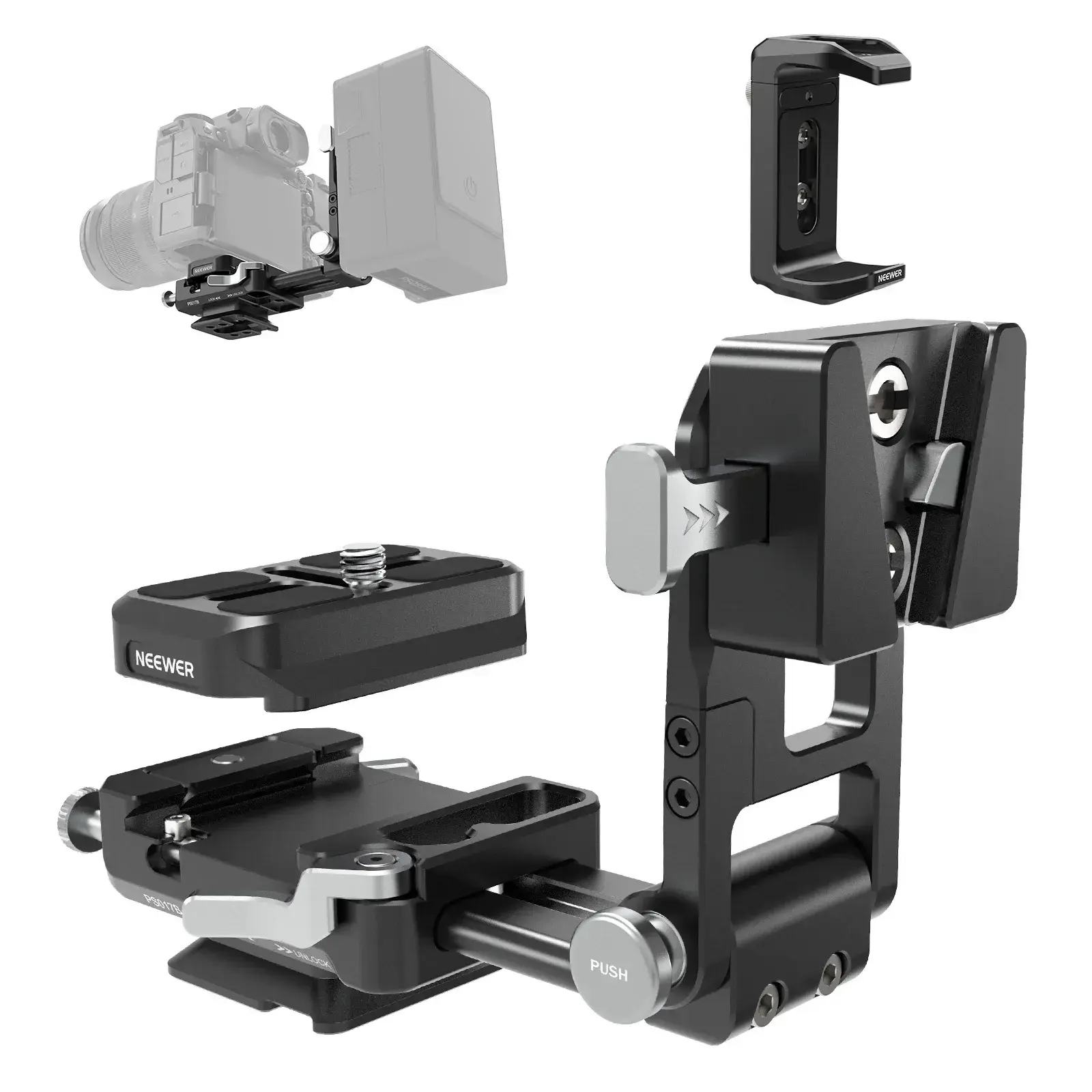 Neewer PS017B Profesyonel V-Mount Batarya Plakası
