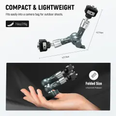Neewer UA082 7'' - 18cm Anti-Twist Eklemli Magic Arm