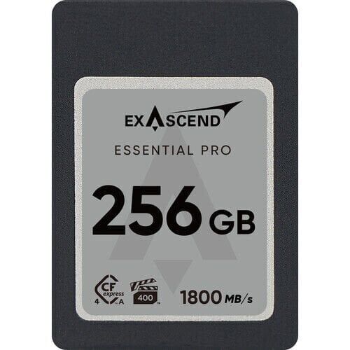 Exascend Essential PRO 256GB CF Express 4.0 Type A YENİ - VPG400-certified - up to 1,800 MB/s read and 1,650 MB/s write