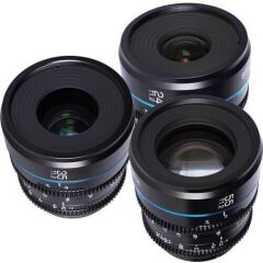 Sirui Night Walker T1.2 S35 Fujifilm X Mount Cine Prime 3'lü Lens Kit