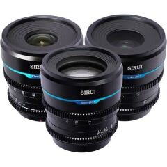 Sirui Night Walker T1.2 S35 Fujifilm X Mount Cine Prime 3'lü Lens Kit