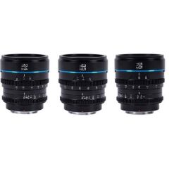 Sirui Night Walker T1.2 S35 Sony E Mount Cine Prime 3'lü Lens Kit