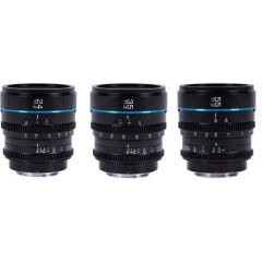 Sirui Night Walker T1.2 S35 Sony E Mount Cine Prime 3'lü Lens Kit
