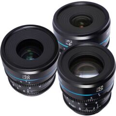 Sirui Night Walker T1.2 S35 Sony E Mount Cine Prime 3'lü Lens Kit