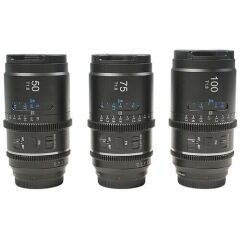 Sirui Astra Series AF T1.8 1.33x Full Frame Blue Flares Anamorphic Sony E Mount 3'lü Lens Kit