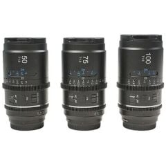 Sirui Astra Series AF T1.8 1.33x Full Frame Blue Flares Anamorphic Sony E Mount 3'lü Lens Kit