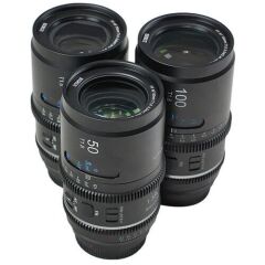 Sirui Astra Series AF T1.8 1.33x Full Frame Blue Flares Anamorphic Sony E Mount 3'lü Lens Kit