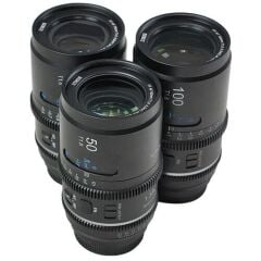 Sirui Astra Series AF T1.8 1.33x Full Frame Blue Flares Anamorphic Sony E Mount 3'lü Lens Kit