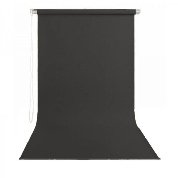 GDX Sonsuz Siyah Fon Perde (Kumaş) 190x400cm, Boru, Makara, Zincir