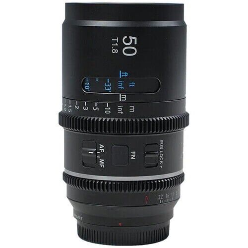 Sirui Astra Series AF 50mm T1.8 1.33x Full Frame Blue Flares Anamorphic Sony E Mount Lens
