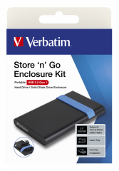 VERBATIM 53106 - 2.5'' STORE 'N' GO ENCLOSURE KIT USB 3.2 GEN 1 (ARTIKEL NO: 1226380)