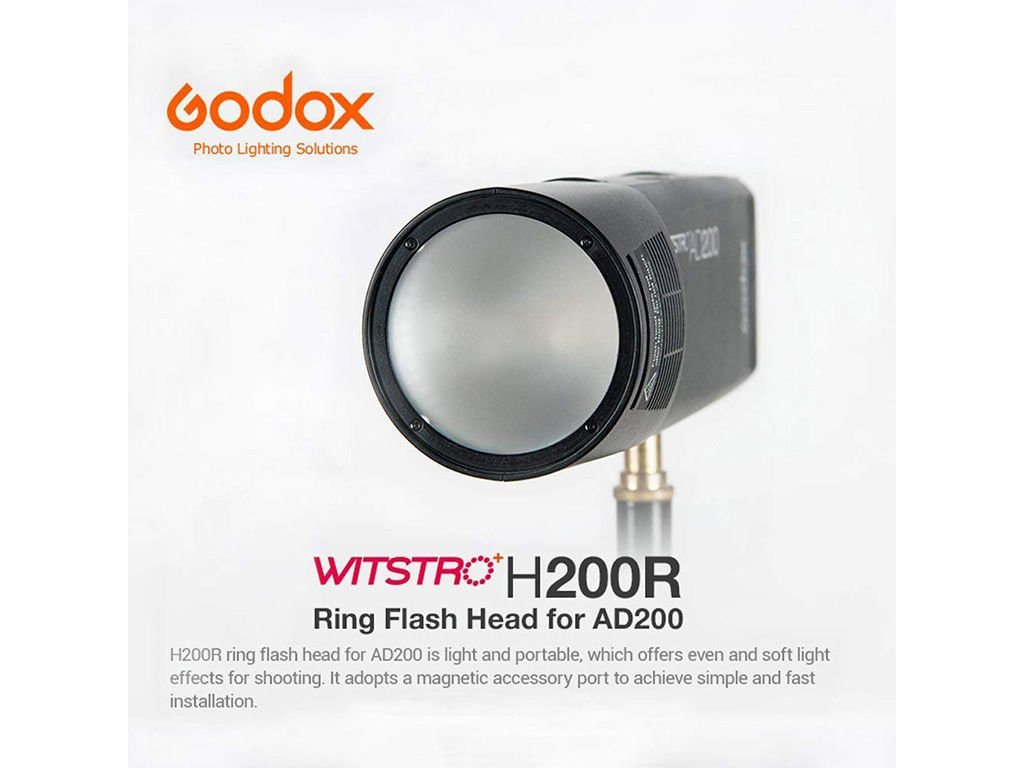 Godox H200R - AD200 İçin Yuvarlak Soft Flaş Kafası