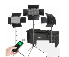 Viltrox VL-S50T Profesyonel Video Led Işık (3'lü Kit)