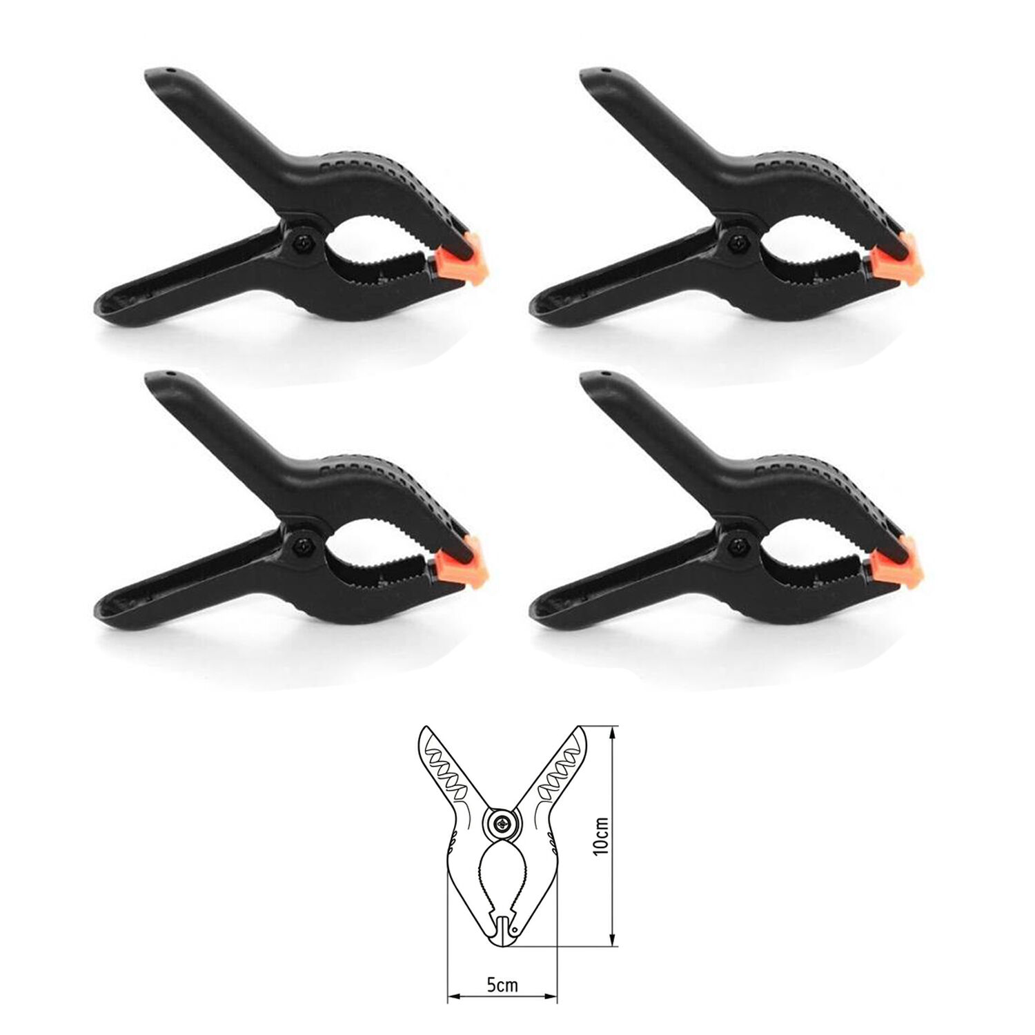 GDX FX4 Fon Tutucu 4'lü Mandal Clamp Profesyonel Arka Plan Sabitleme Mandalı