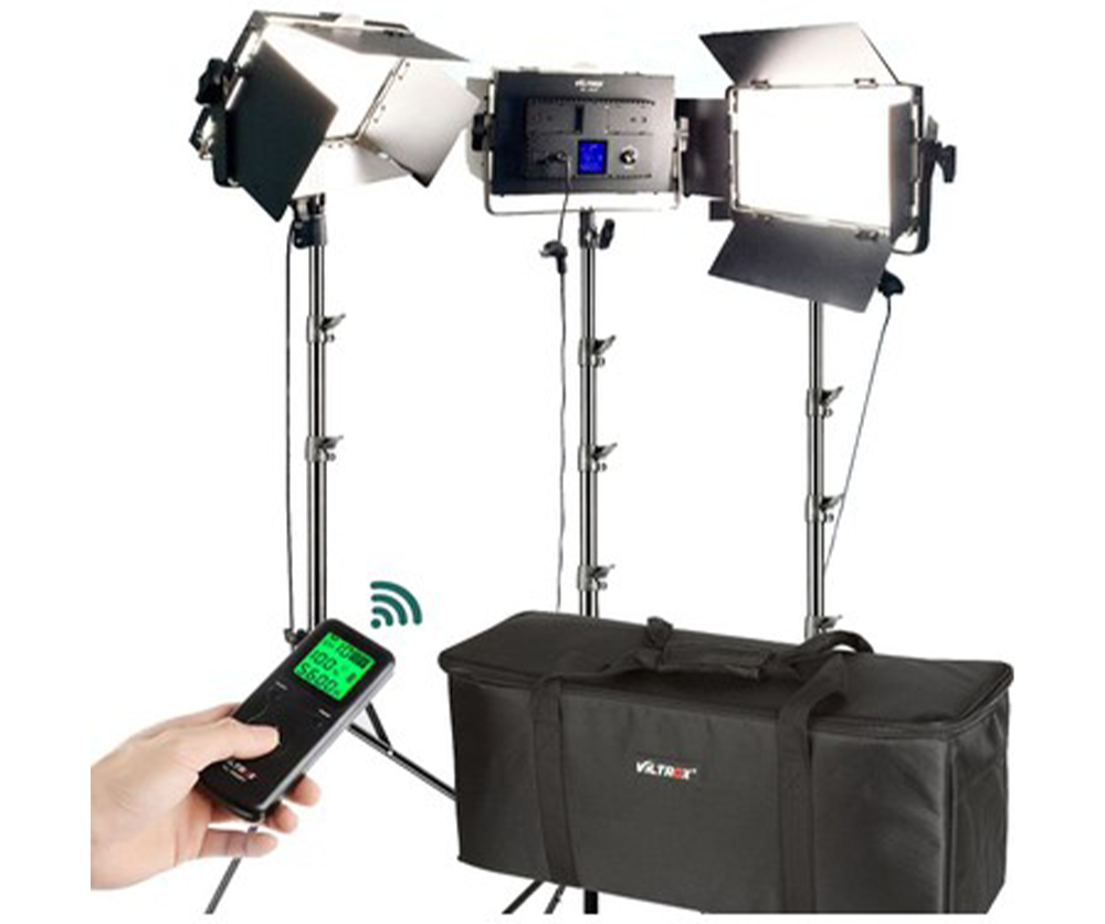 Viltrox VL-40T Profesyonel Video Led Işık (3'lü Kit)