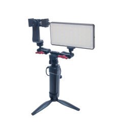 GDX CF-135 RGB Telefon Vlog + El Tipi Powerbank Tripod Batarya