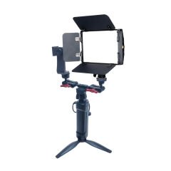 GDX CF-150C RGB Telefon Vlog Seti + El Tipi Powerbank Tripod Batarya