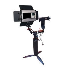 GDX CF-150C RGB Telefon Vlog Seti + El Tipi Powerbank Tripod Batarya