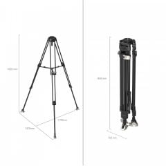 SmallRig 4167 FreeBlazer Ağır Hizmet Tipi Karbon Fiber Tripod