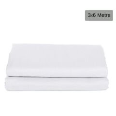 GDX Kumaş Fon Beyaz (3x6 Metre) Katlanabilir / Yıkanabilir