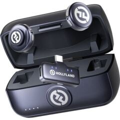 Hollyland LARK M3 Combo 2TX&1RX Kablosuz Mikrofon Seti (Siyah)