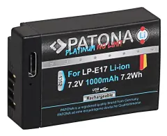 Patona LP-E17  Platinum Usb-C Girişli Batarya Canon için
