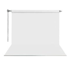 Gdx Sonsuz Beyaz Fon Perde (Kumaş) 2.70x5.80 Metre, Boru, Makara, Zincir