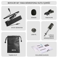 Boya BY-M1 Yaka Mikrofonu