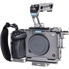 Sirui Sony FX3 & FX30 için Kamera Kafesi Kiti (Top Handle ile) - Gun Metal