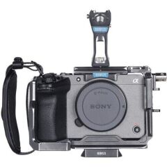 Sirui Sony FX3 & FX30 için Kamera Kafesi Kiti (Top Handle ile) - Gun Metal