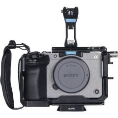 Full Camera Cage KIT for SONY FX3/FX30 With Top Handle - Black