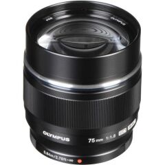 Olympus M.Zuiko Digital ED 75mm f/1.8 Siyah Lens