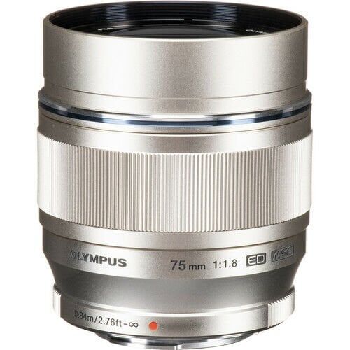 Olympus M.Zuiko Digital ED 75mm f/1.8 Gümüş Lens