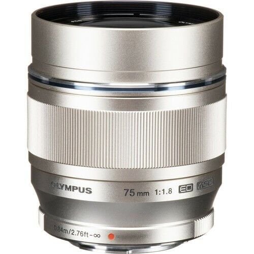 Olympus M.Zuiko Digital ED 75mm f/1.8 Gümüş Lens