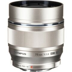Olympus M.Zuiko Digital ED 75mm f/1.8 Gümüş Lens