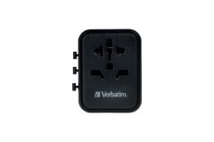 Verbatim UTA-02 Evrensel Seyahat Adaptörü - PD20W / QC / 1xUSB / 1xType-C
