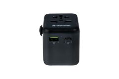 Verbatim UTA-02 Evrensel Seyahat Adaptörü - PD20W / QC / 1xUSB / 1xType-C