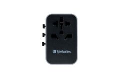 Verbatim UTA-04 Evrensel Seyahat Adaptörü - PD61W / QC / 3xUSB / 2xType-C