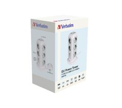 Verbatim EUPT-01 EU Çok Fişli Güç Kulesi - 11xAC / 2xUSB / 2xType-C