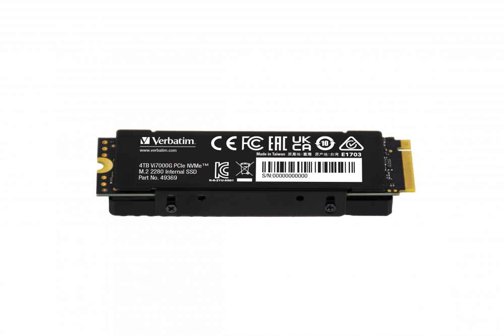 VERBATIM 49369 - VI7000G PCIE4 NVMe M.2 SSD 4TB