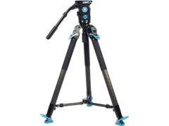 Sirui SVT75 PRO Rapid Karbon Fiber Video Tripod Kiti (SVH15 Kafa ile)