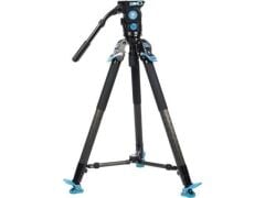 Sirui SVT75 PRO Rapid Karbon Fiber Video Tripod Kiti (SVH15 Kafa ile)