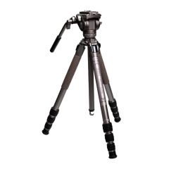 Sirui GT04+GT5 Pilot Series Video Tripod Kiti (Metalik Gri)